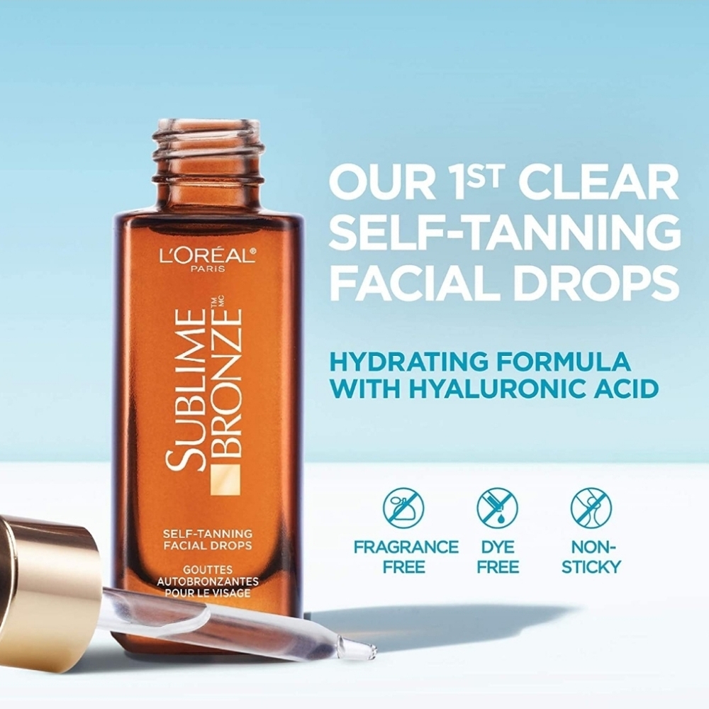 L'ORÉAL Sublime Bronze Self Tanning Facial Drops (New) - Picture 3 of 6